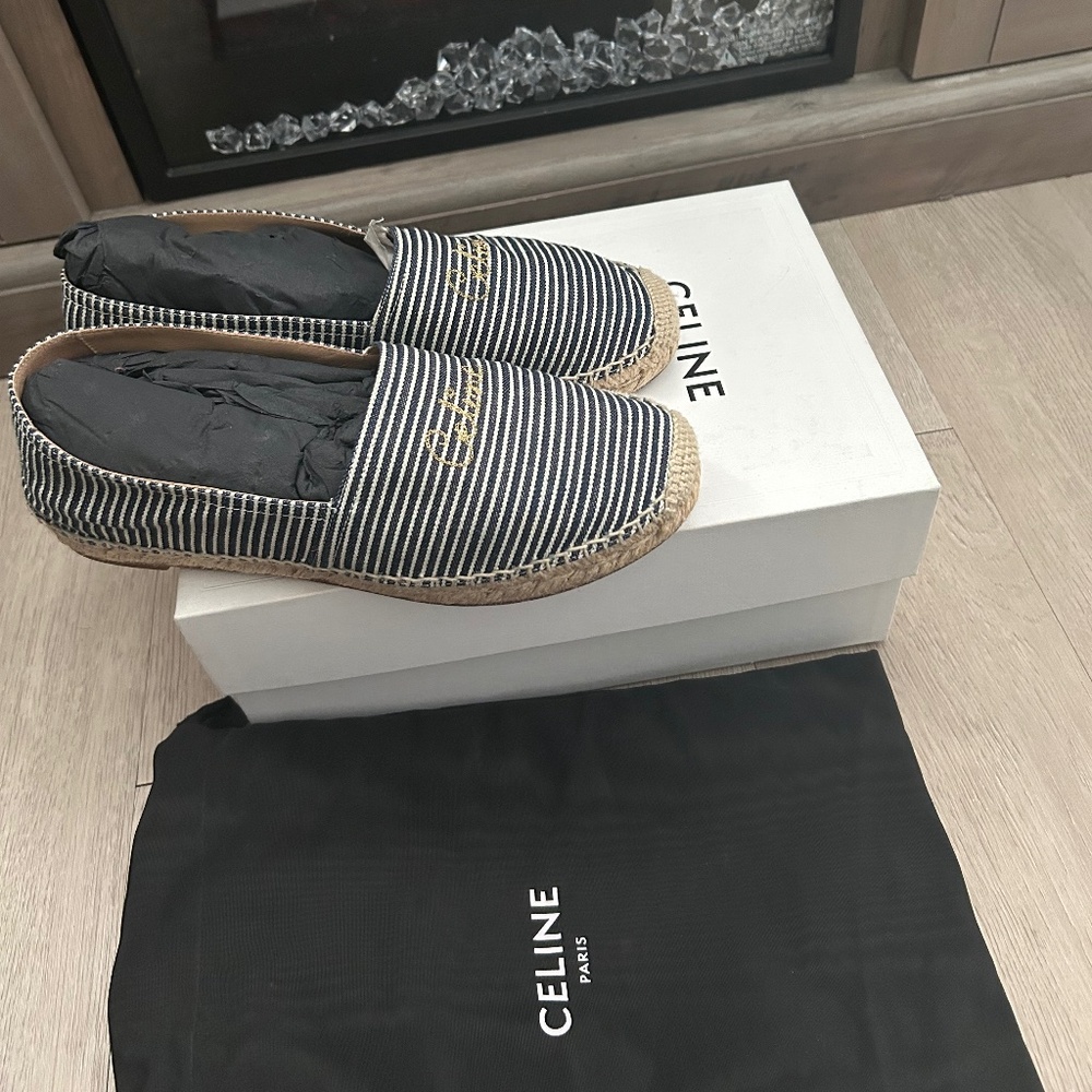 Women’s Celine espadrille denim